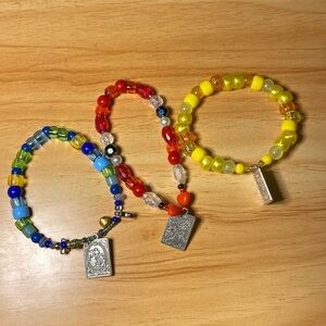 3 set of Tarot Card Kandi Bracelets